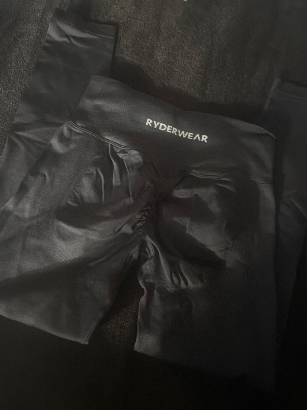 Ryderwear Black High-Waisted Scrunch Leggings
